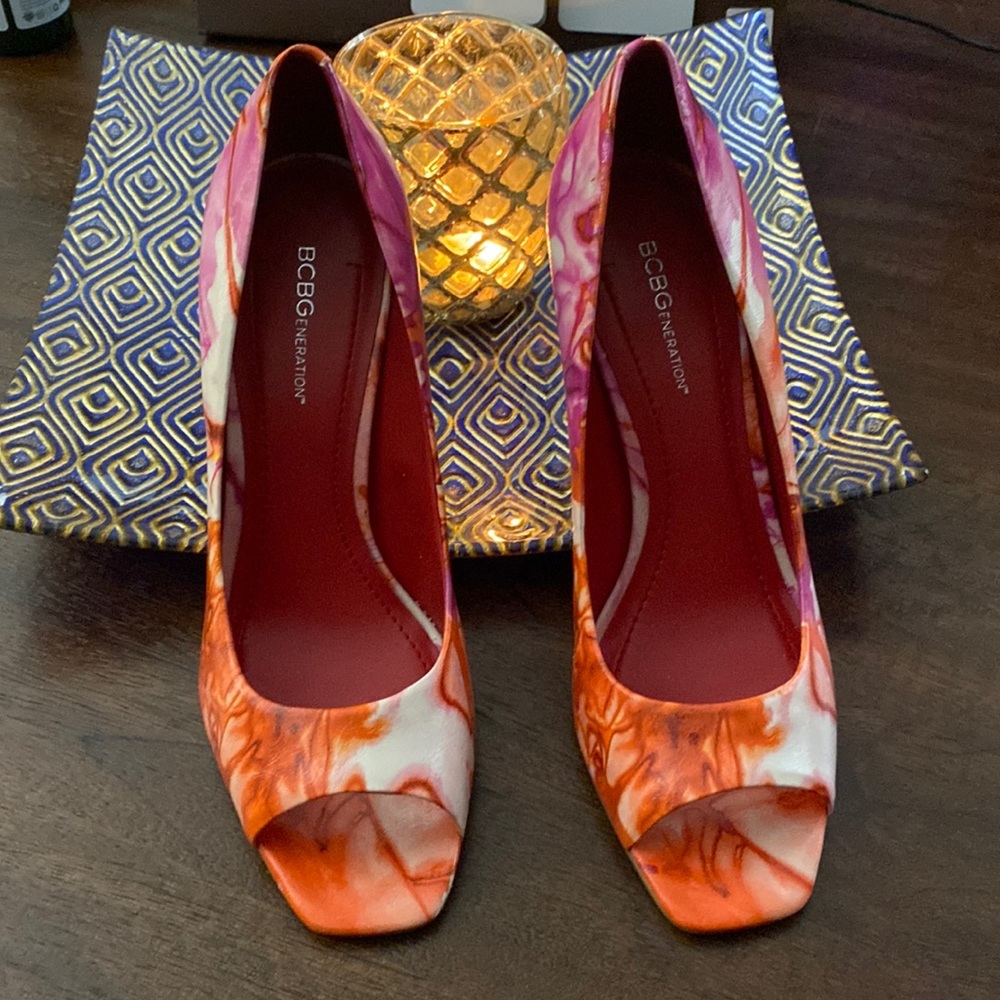 NEW BCBGeneration open toe heels